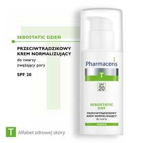Pharmaceris T SEBOSTATIC DZIEŃ Przeciwtrądzikowy krem normalizujący do twarzy SPF 20 50 ml
